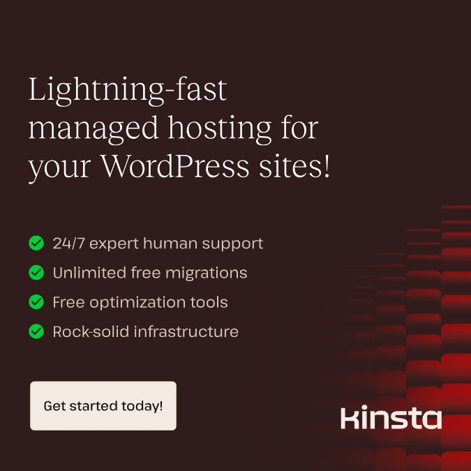 Kinsta Ad for Sidebar